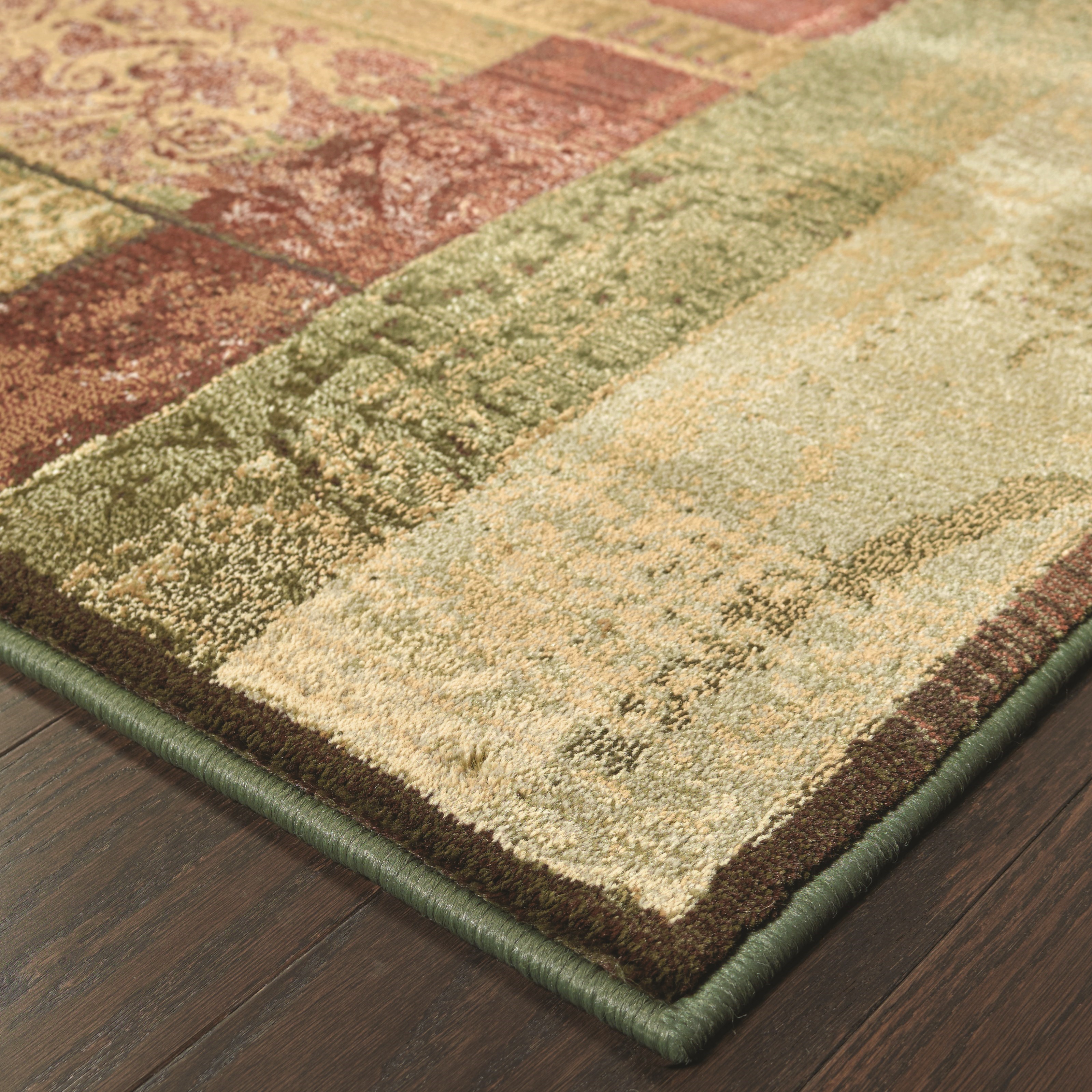 Oriental Weavers Generations 8' Casual Green/ Beige Square Rug Sheely